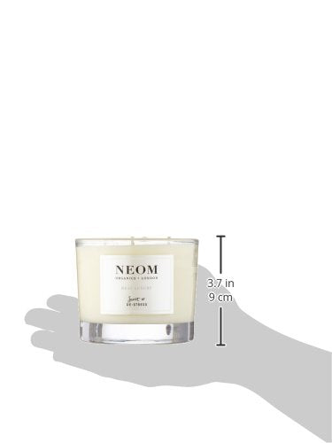 NEOM- Real Luxury Scented Candle, 3 Wick | Lavender, Jasmine & Sandalwood | Essential Oil Aromatherapy Candle | Scent to De-Stress