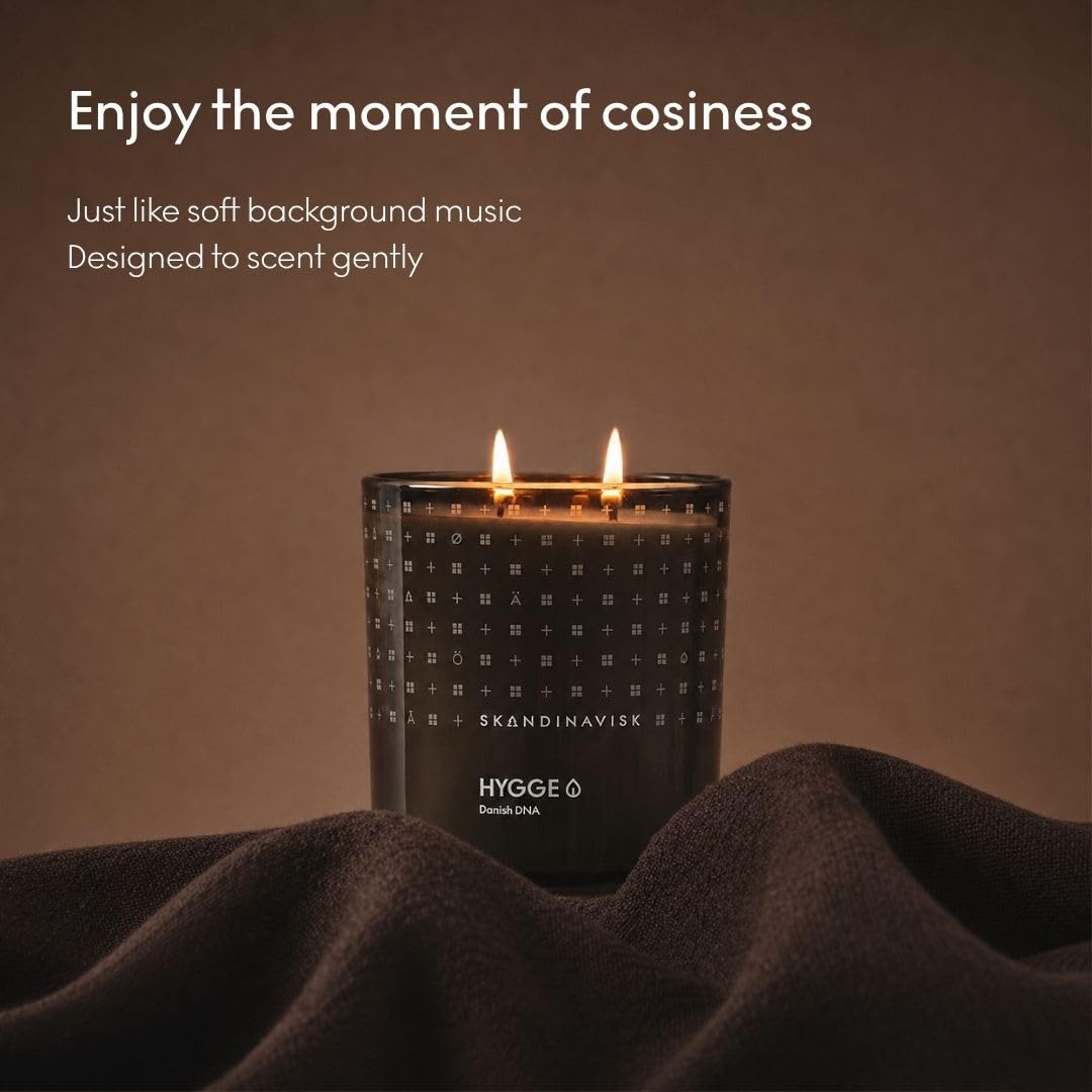 SKANDINAVISK Scented Candle, Hygge(Cosiness), 350g, 2-Wicks