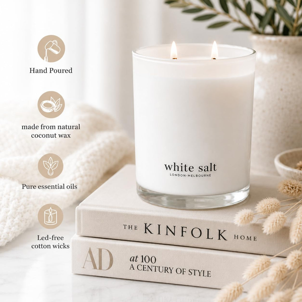 White Salt London Melbourne Ocean Breeze Scented Candle