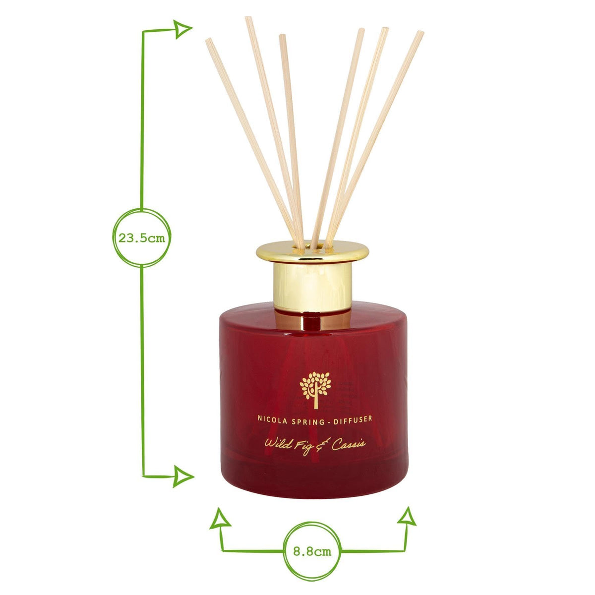 Nicola Spring Sage & Seasalt Scented Candle & Reed Diffuser Set - 130g Soy Wax Candle 21 Hour Burning Time Small Relaxing Fragrance Gift Set Aromatherapy 200ml Fragrant Diffuser