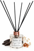 Atelier 38 Myrrh & Tonka Reed Diffuser for Home 120ml - Luxury Reed Diffusers for Home Fragrance, Long Lasting Air Diffuser & Bathroom Air Freshener - Home essential