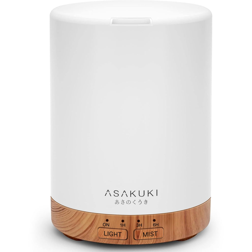 ASAKUKI 300ml Essential Oil Diffuser, Ultrasonic Aroma Diffuser with Timer