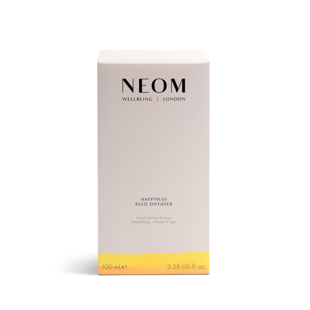 NEOM Happiness Reed Diffuser, Neroli, Mimosa & Lemon, 100ml