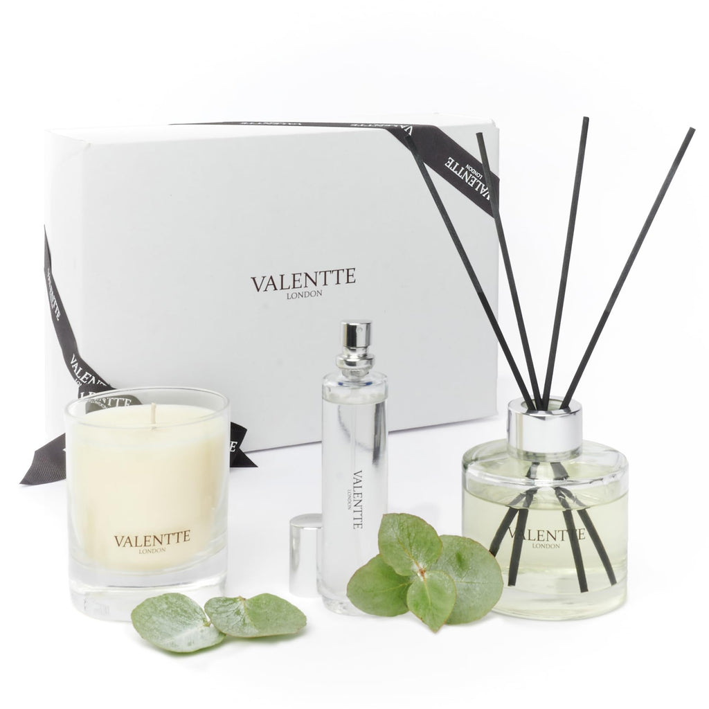 Valentte Gift Box, Jasmine & Rosewood, Diffuser, Candle & Room Mist