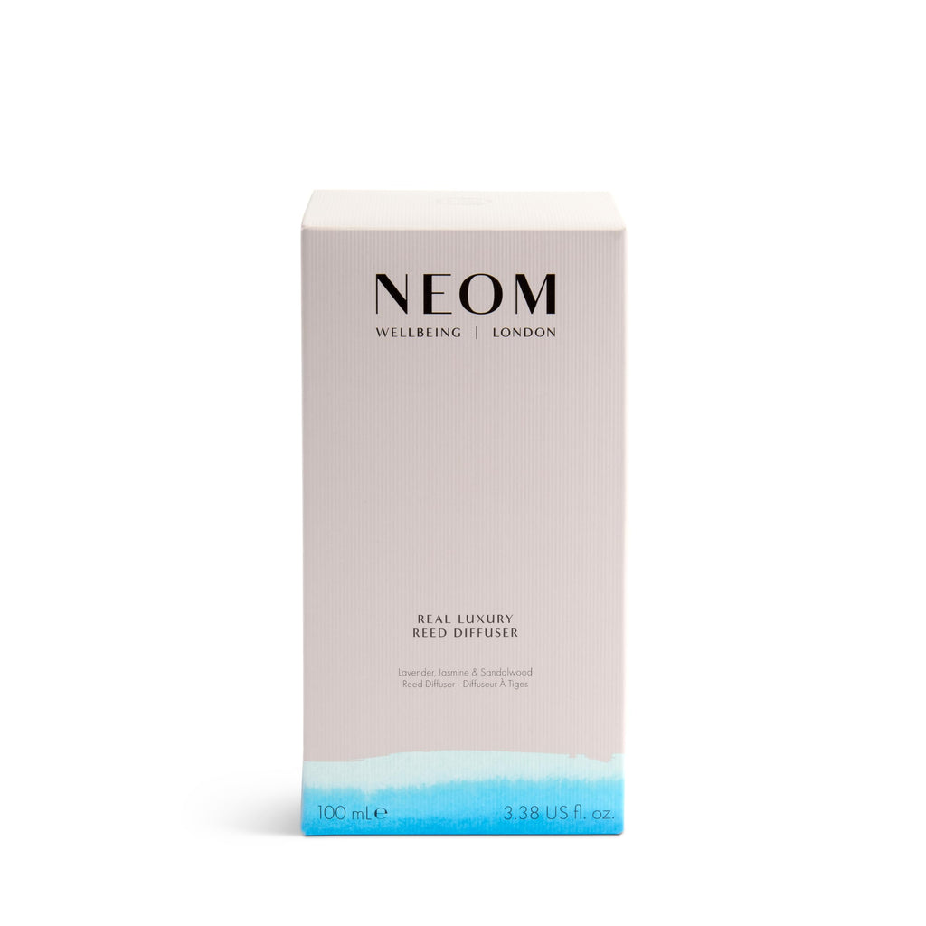 NEOM Real Luxury Reed Diffuser, Lavender, Jasmine & Sandalwood, 100ml