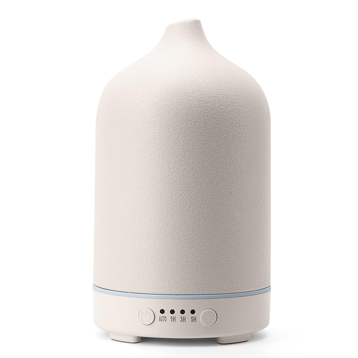 Diffuserlove Ceramic Diffuser 250ML Essential Oil Diffusers Aromatherapy Essential Oil Humidifier for Room Air Humidifier for Home Bedroom Stone Diffuser (White Big Size 250ml)