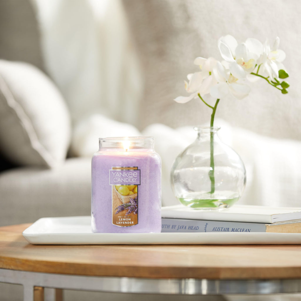 Yankee Candle Scented Candle | Lemon Lavender Large Jar | Long Burning Candles: up to 150 Hours | Perfect Gifts for Women