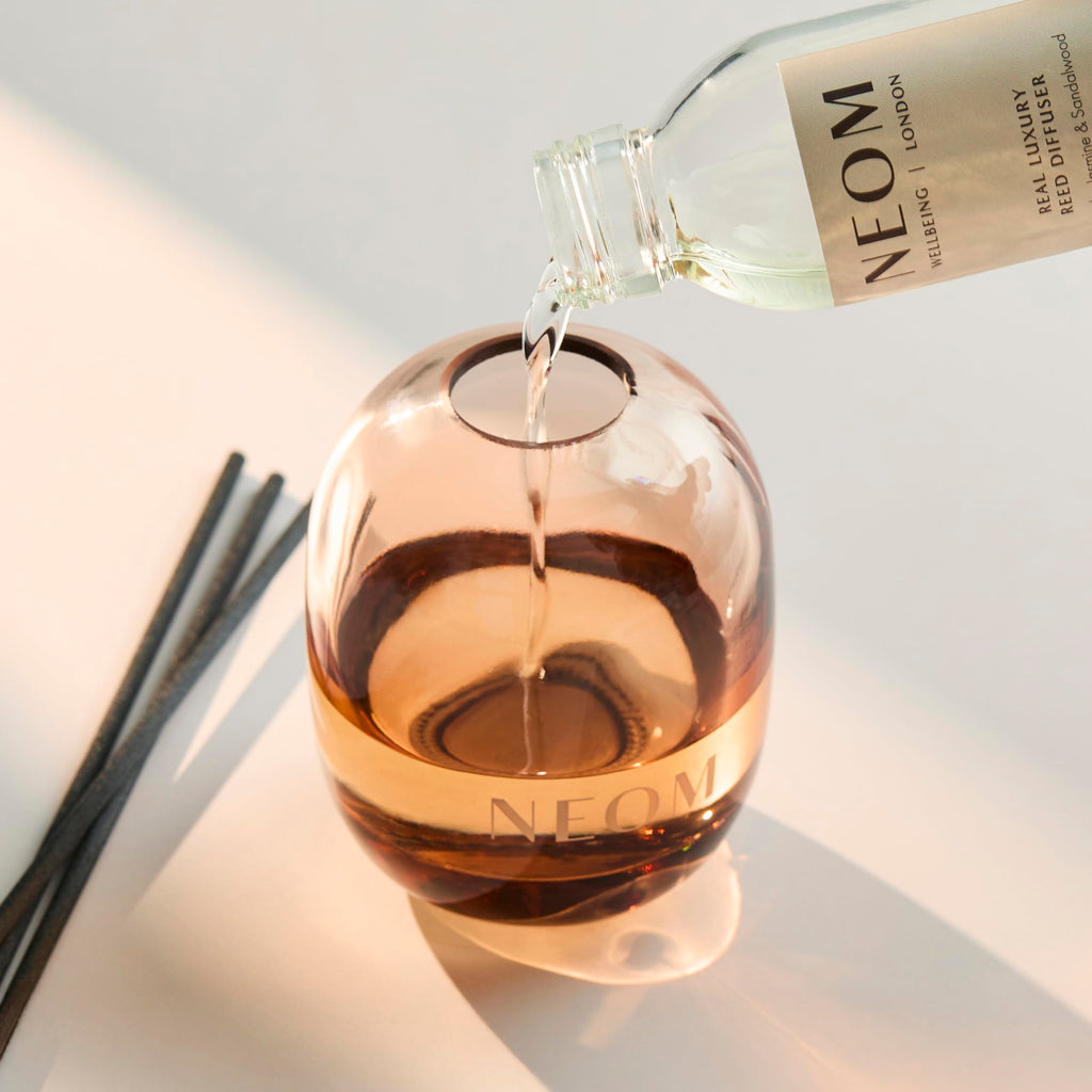 NEOM Real Luxury Reed Diffuser, Lavender, Jasmine & Sandalwood, 100ml