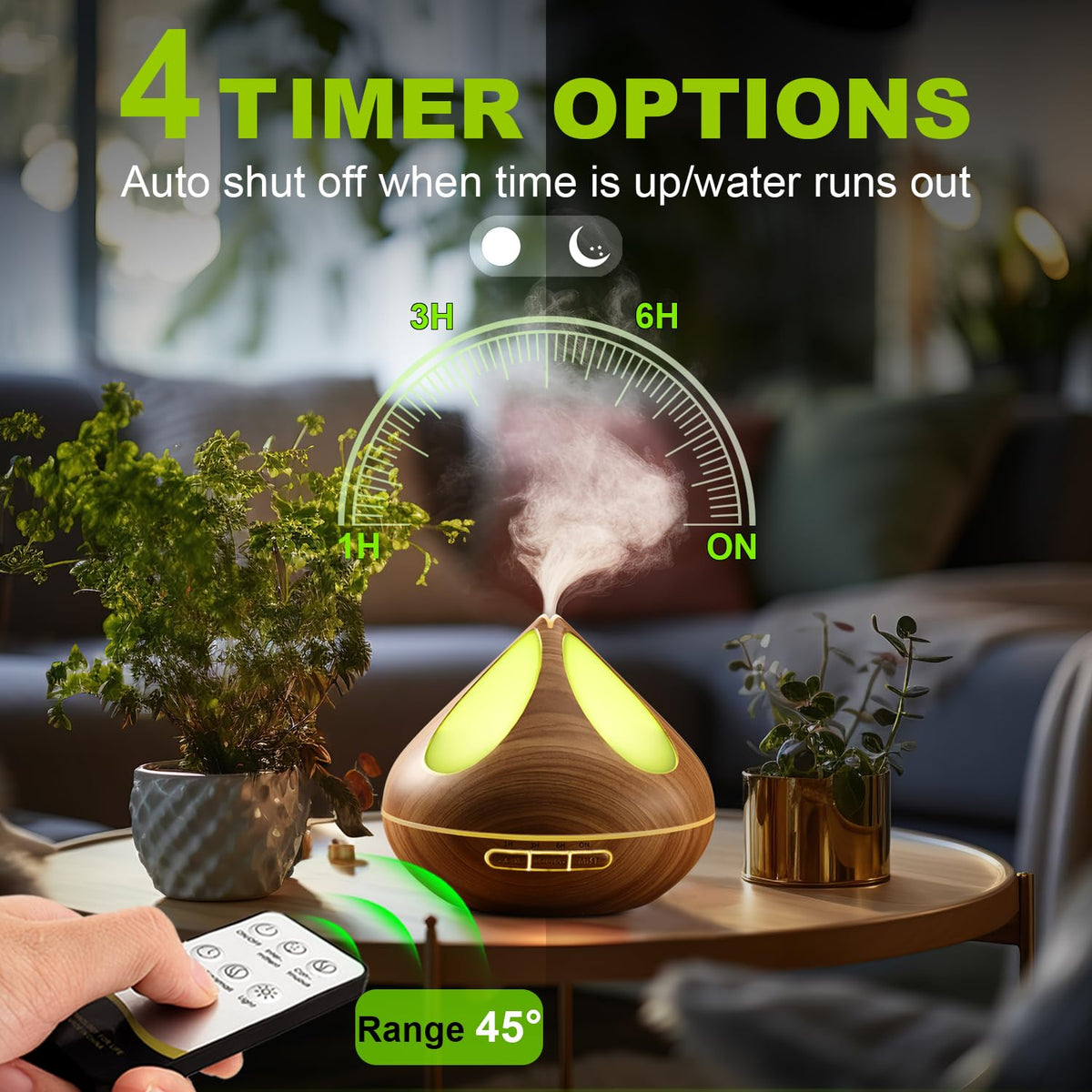 VitezTab 𝟓𝟎𝟎𝐦𝐥 Essential Oil Diffuser: Ultrasonic Diffuser Humidifier