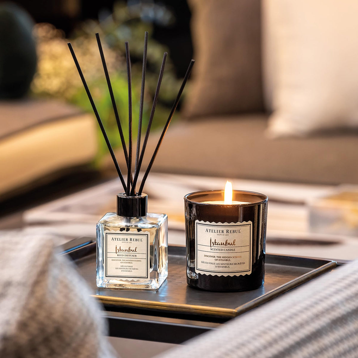 Atelier Rebul Istanbul Reed Diffuser with Sticks, Woody & Spicy, 120mL
