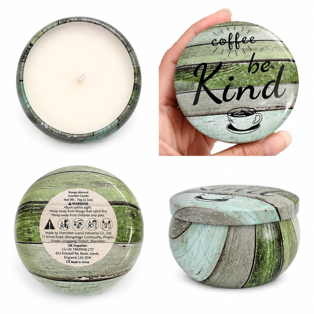 Luxury Scented Candle Gift Set for Women Natural Soy Wax Aromatherapy Candles in Elegant Wooden Gift Box for Relaxing, Self Care & Cosy Home Spa, Small Thoughtful Gift for Birthday, Mum, Christmas