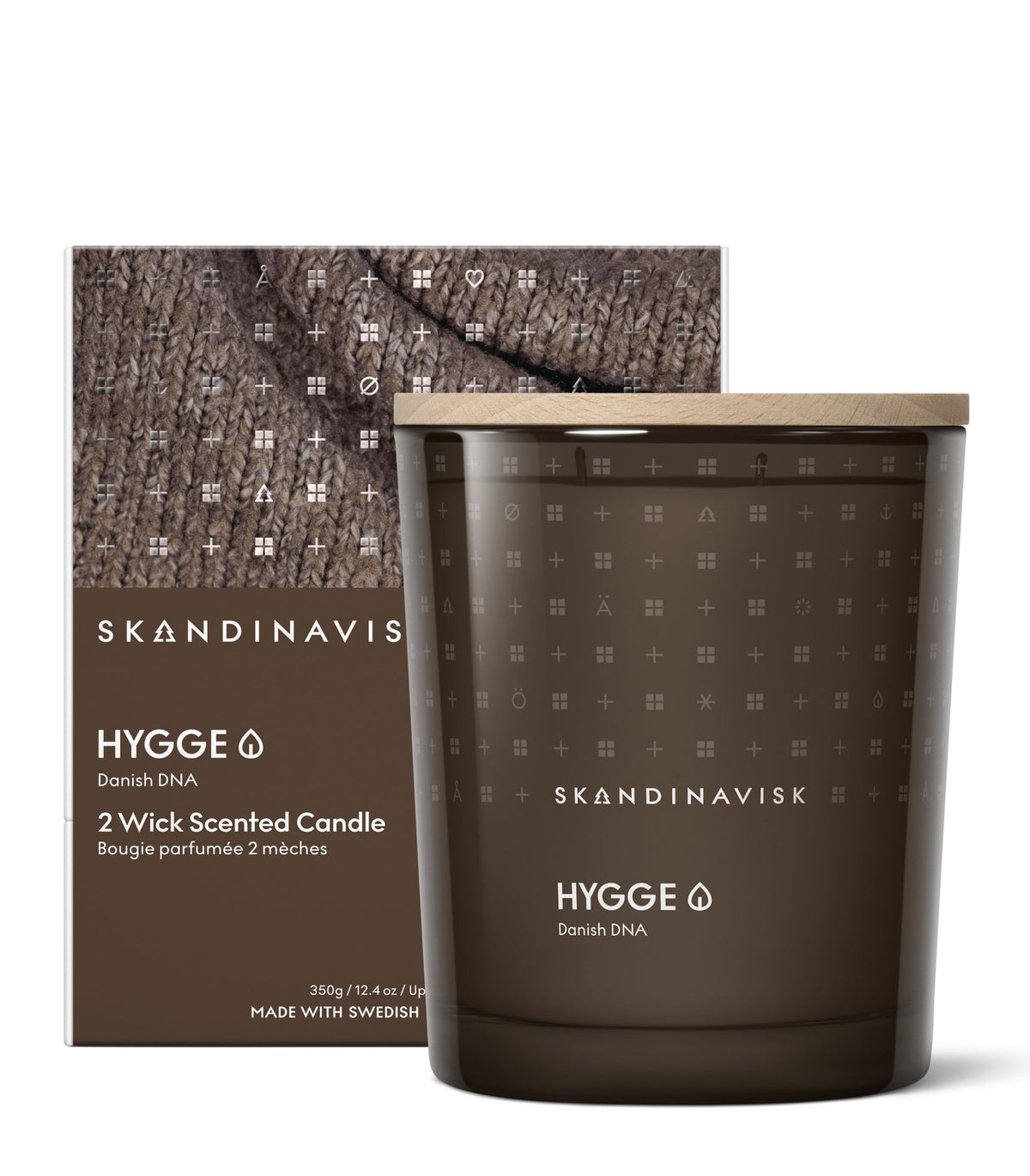 SKANDINAVISK Scented Candle, Hygge(Cosiness), 350g, 2-Wicks