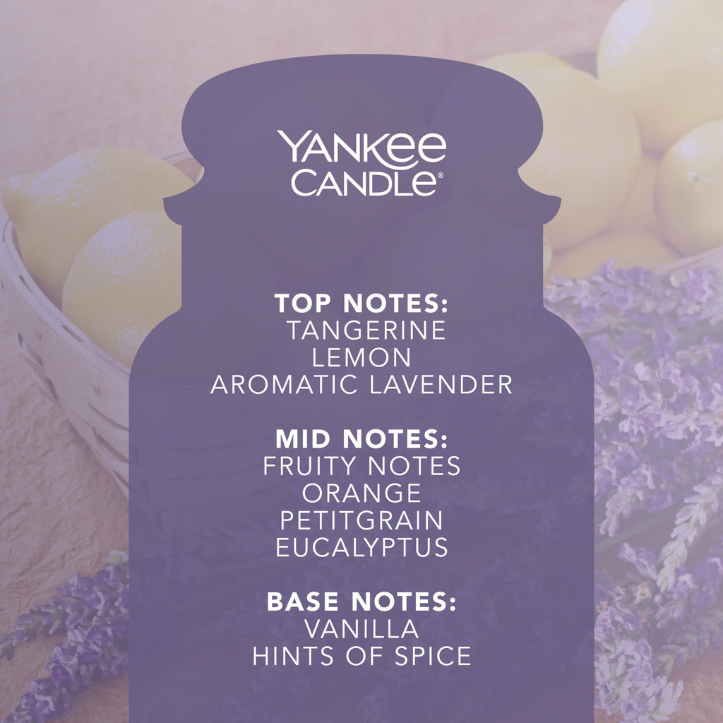 Yankee Candle Scented Candle | Lemon Lavender Large Jar | Long Burning Candles: up to 150 Hours | Perfect Gifts for Women