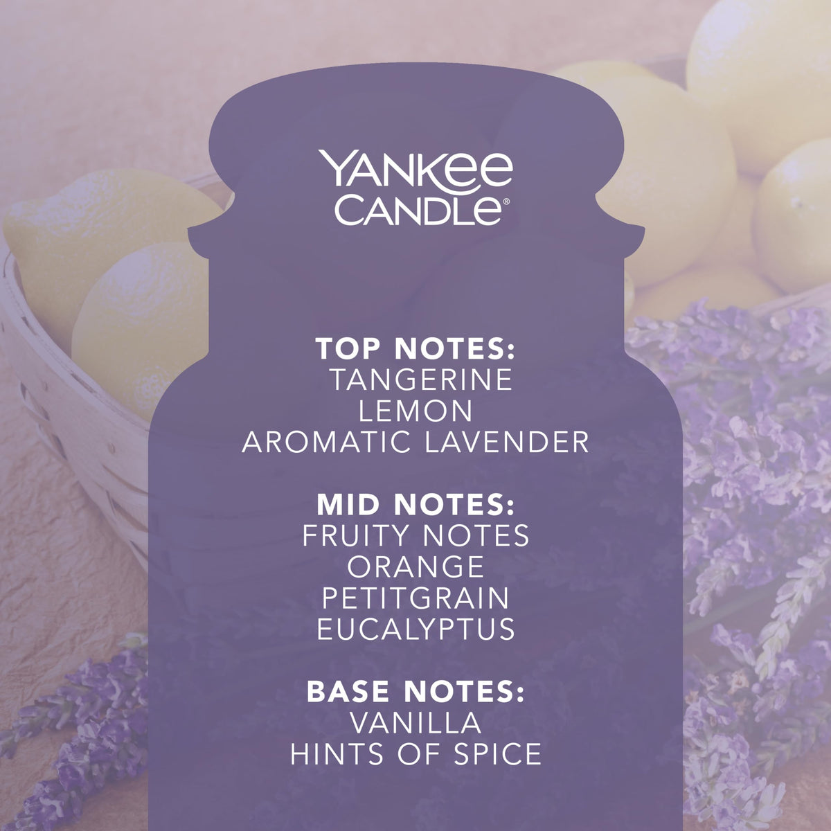 Yankee Candle Scented Candle | Lemon Lavender Large Jar | Long Burning Candles: up to 150 Hours | Perfect Gifts for Women