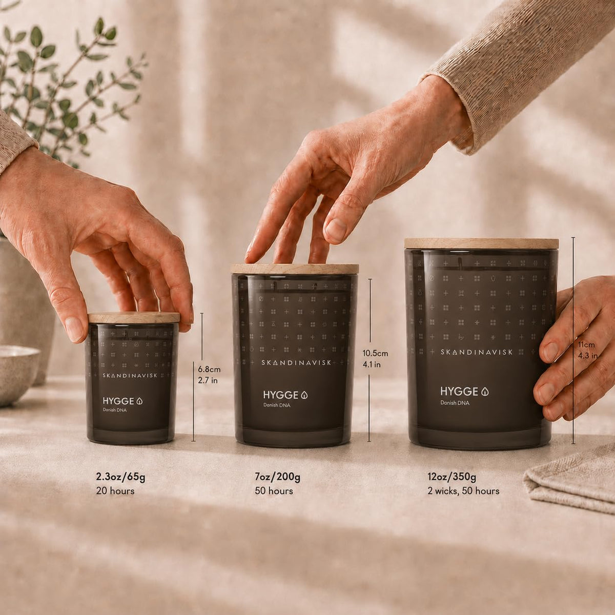 SKANDINAVISK Scented Candle, Hygge(Cosiness), 350g, 2-Wicks