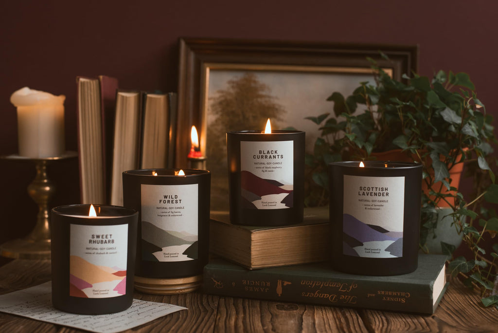 Ocoee House | Luxury Scented Soy Wax Candles. Hand Poured in Loch Lomond, Scotland. Organic & Vegan (+8 Scent Options, x2 Sizes) Wild Forest, Single Wick - 450g