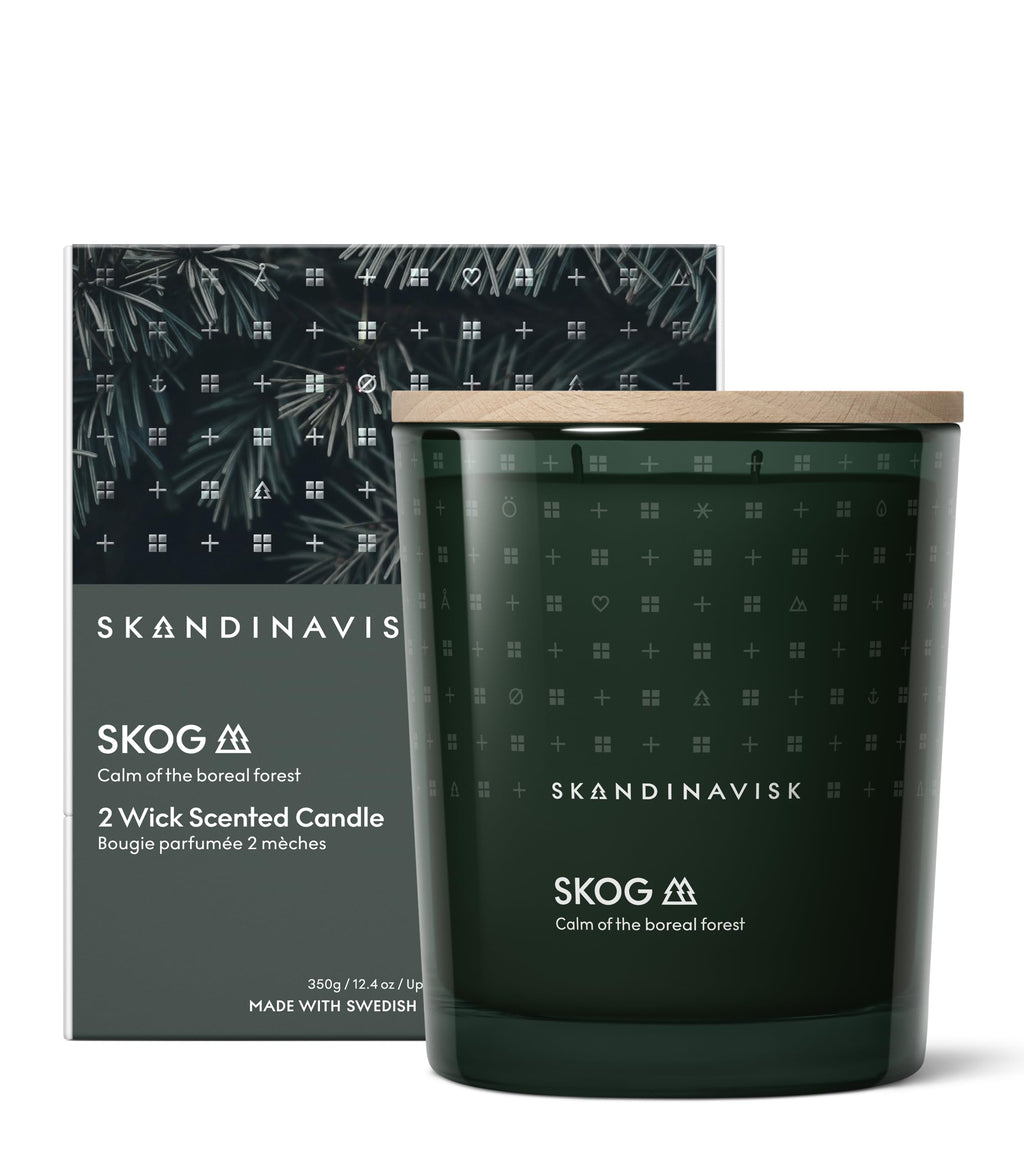 SKANDINAVISK Scented Candle, Skog(Forest), 350g, 2-Wicks