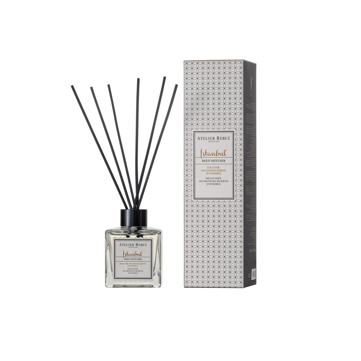 Atelier Rebul Istanbul Reed Diffuser with Sticks, Woody & Spicy, 120mL