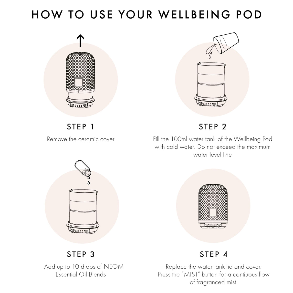 NEOM Wellbeing Pod Electric Essential Oil Diffuser