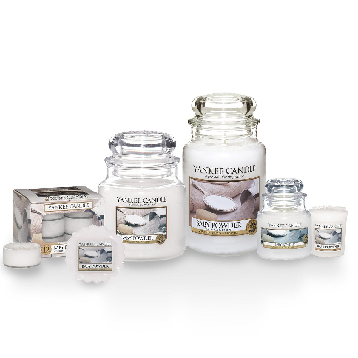 Yankee Candle Scented Candle | Baby Powder Large Jar | Long Burning Candles: up to 150 Hours | Perfect Gifts for Women