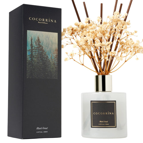 COCORRÍNA Reed Diffuser Sets, 200ml Black Forest Diffuser with Sticks Home Fragrance for Bedroom Bathroom Living Room, Home & Office Decor