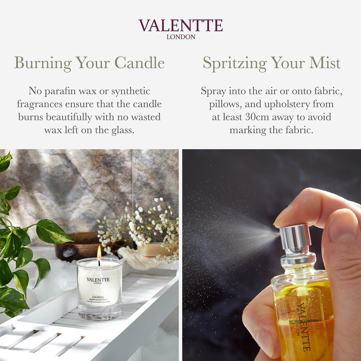 Valentte Gift Box, Jasmine & Rosewood, Diffuser, Candle & Room Mist