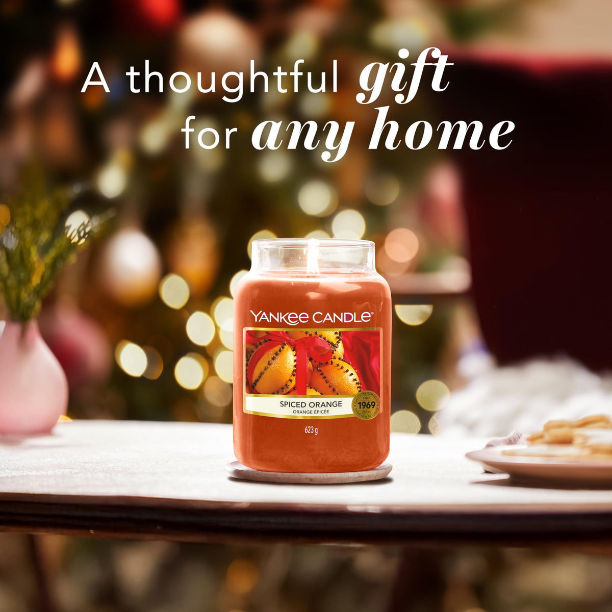 Yankee Candle Scented Candle | Spiced Orange Large Jar Candle | Burn Time: up to 150 Hours| Perfect Gifts for Women