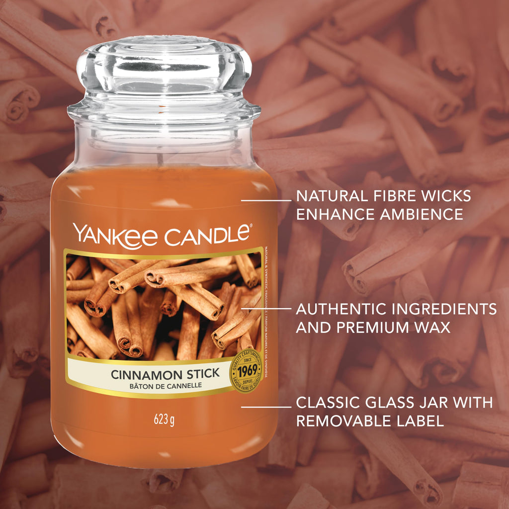 Yankee Candle Scented Candle | Cinnamon Stick Large Jar Candle | Long Burning Candles: up to 150 Hours | Perfect Gifts for Women