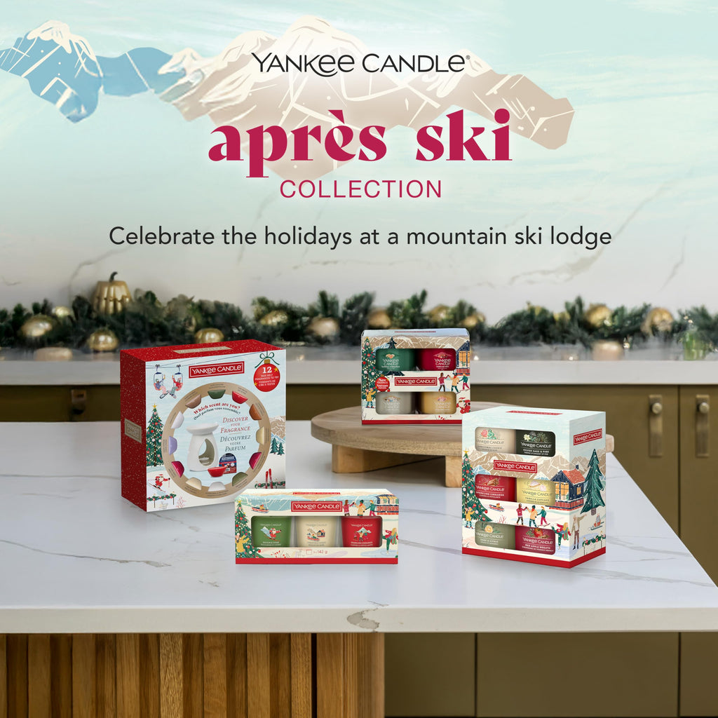 Yankee Candle Christmas Scented Candles Gift Set | 4 Mini Filled Votive Candles| Après Ski Collection | Perfect for Women