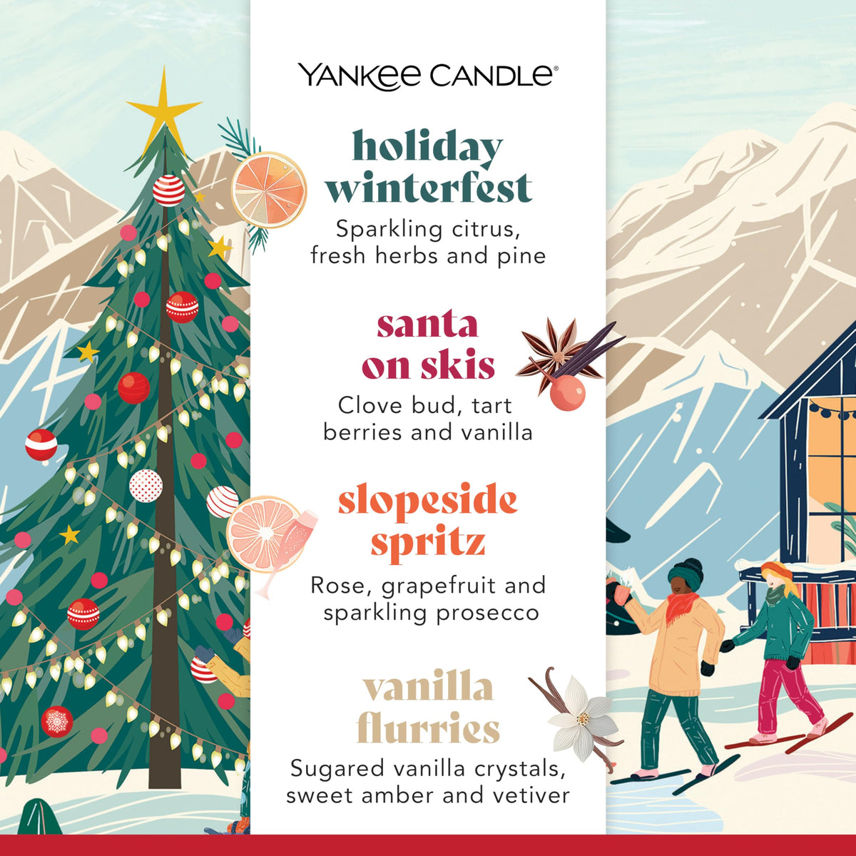 Yankee Candle Christmas Scented Candles Gift Set | 4 Mini Filled Votive Candles| Après Ski Collection | Perfect for Women