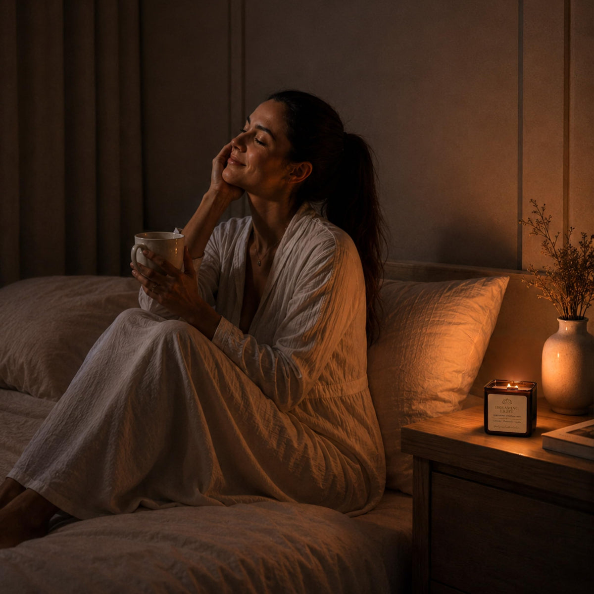 Anima® Dreaming Light Crystal Candle for Peace, Intuition & Rest