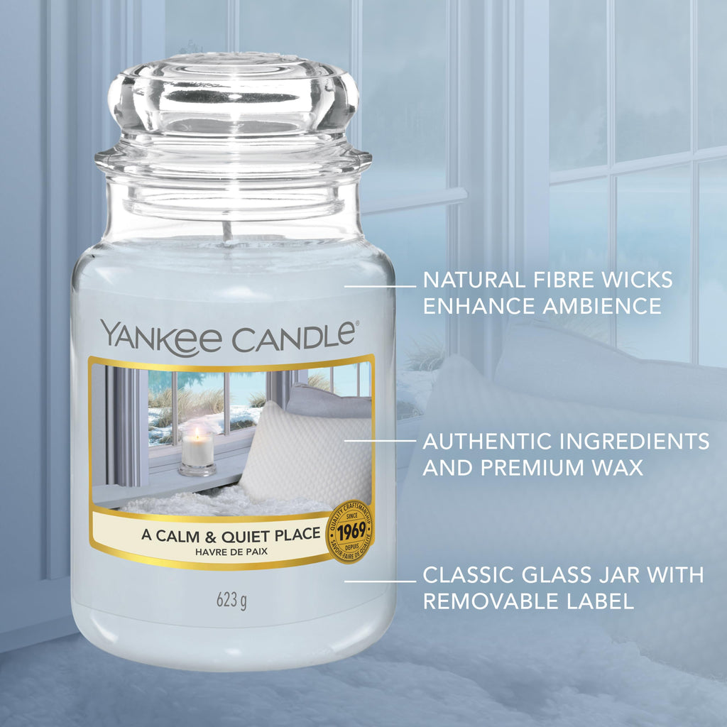 Yankee Candle Scented Candle | A Calm & Quiet Place Large Jar | Long Burning Candles: up to 150 Hours | Perfect Gifts for Women