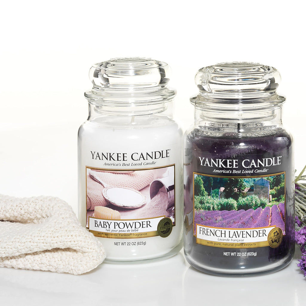Yankee Candle Scented Candle | Baby Powder Large Jar | Long Burning Candles: up to 150 Hours | Perfect Gifts for Women