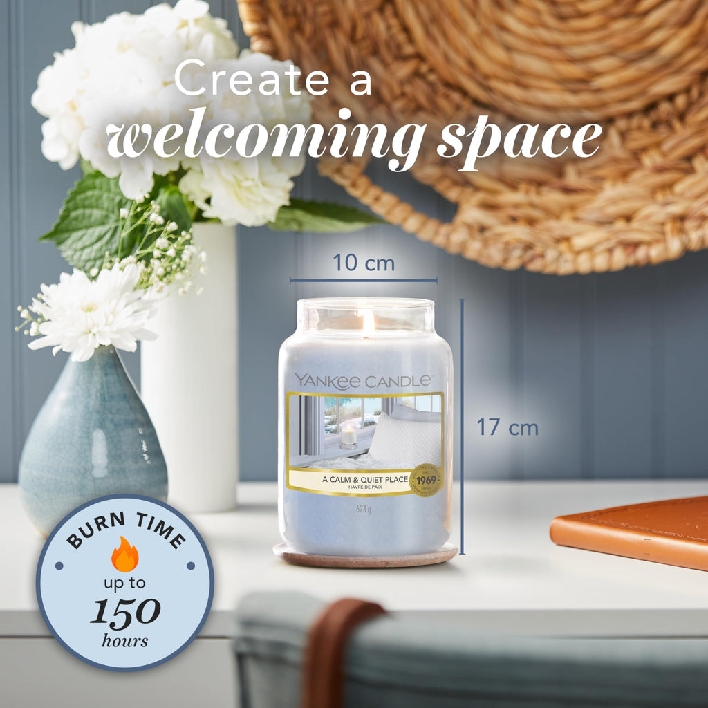 Yankee Candle Scented Candle | A Calm & Quiet Place Large Jar | Long Burning Candles: up to 150 Hours | Perfect Gifts for Women