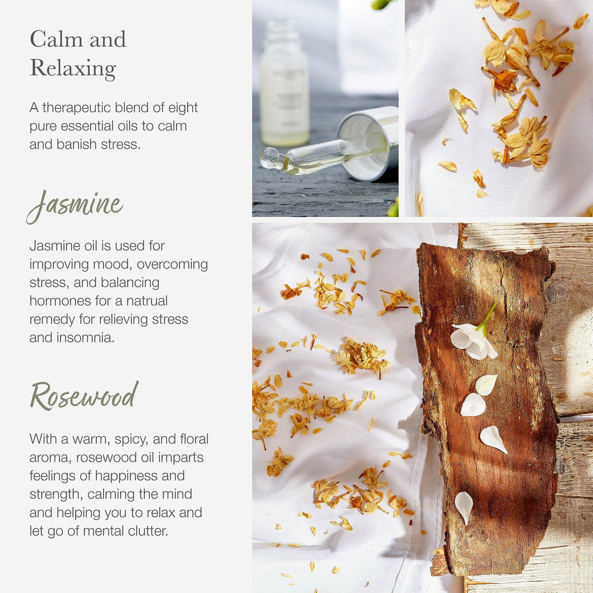 Valentte Gift Box, Jasmine & Rosewood, Diffuser, Candle & Room Mist
