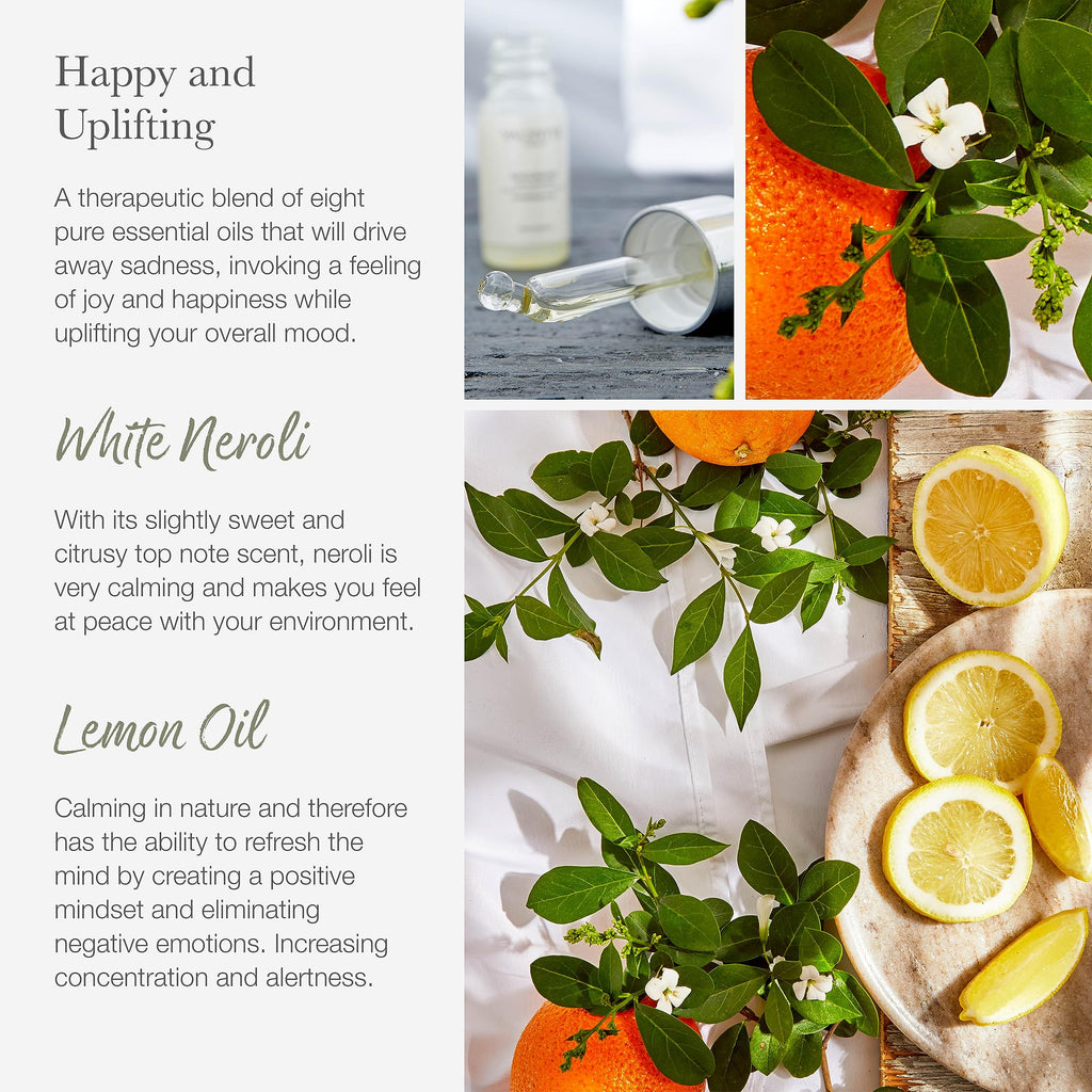 Valentte Reed Diffuser & Mist Gift Set- White Neroli & Lemon- 100ml & 30ml